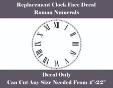 Replacement Clock Face Vinyl