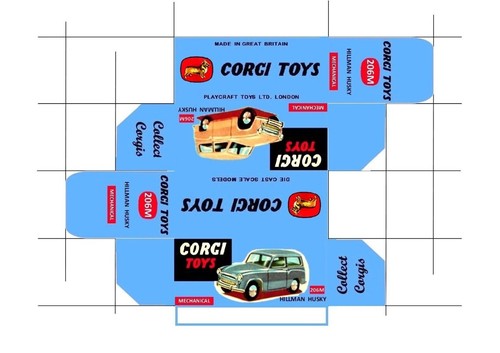 Corgi 206m hillman husky - ,