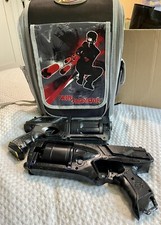 NERF Backpack With Target Taginator Spray Painted Strongarm And Maverick Rev-6