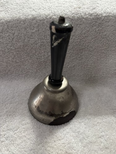 Vintage hand bell - hand, metal