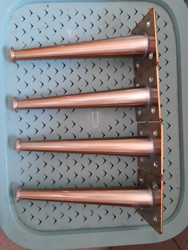 Brass couch legs - sofa,