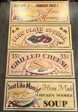 Wood Signs Diner Desserts