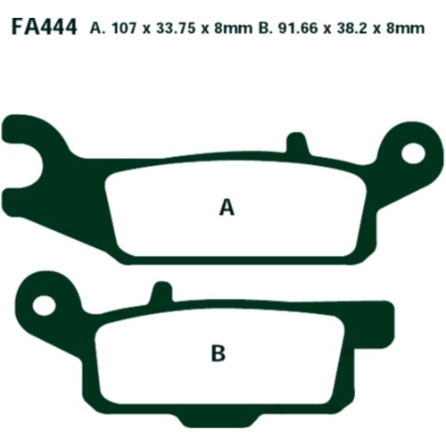 Sintered ebc brake pad - brake, for