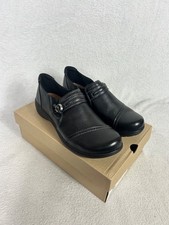 Clarks, Women's Black Leather
