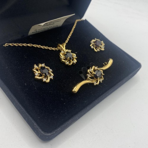 Uncas gold tone - gold, cz