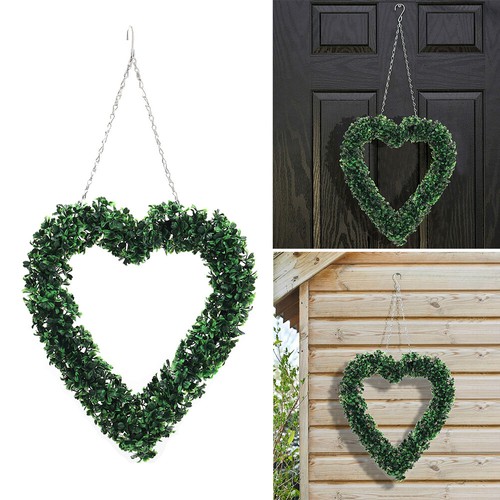 Heart shape boxwood garland - shape,