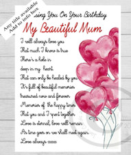 Memorial Grave Card Heavenly