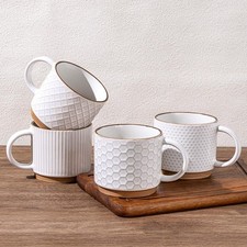 Set of 4, 15 oz Stackable