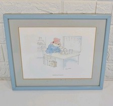 Paddington Bear at The Buffet Framed Print by Barry Macey Picture Frame 32 x 27"
