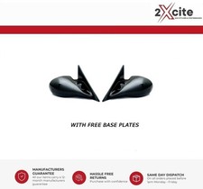 BMW E46 3 Series 2 Door Coupe Black M3 Electric Door Wing Mirrors & Base Plates