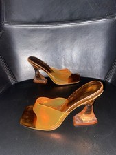 Zara Orange Methacrylate Mules