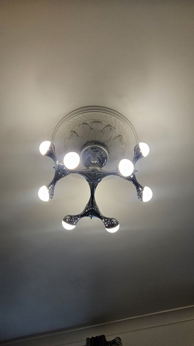 Modern chrome sputnik ceiling - sputnik,