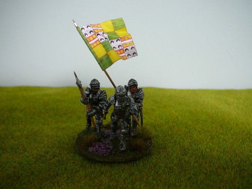 28mm medieval command base