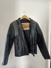 Vintage Rawhide Frank Thomas Leather Motorcycle Jacket Size 40 Steerhide