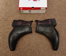 LADIES RIEKER-TEX WISCONSIN 78658 BLACK ANKLE BOOTS UK 7.5 RRP £82 NEW IN BOX