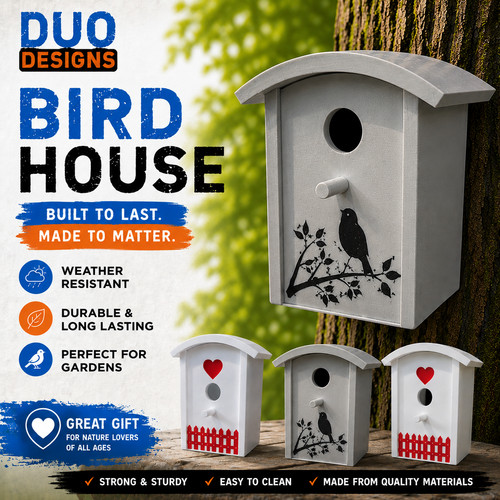 Modern decorative bird house - bird,