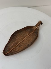 Copper Leaf Trinket Dish Tray 