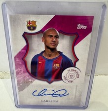 Henrik Larsson auto Barcelona