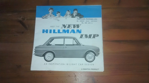 Hillman imp launch sales - hillman,