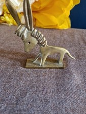 Brass Donkey Figure Mid
