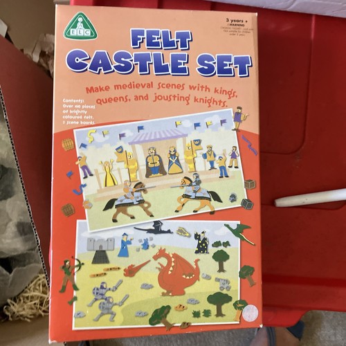 Vintage elc fuzzy felt castle - vintage,
