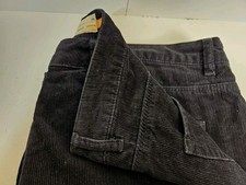 NEXT Corduroy Trousers Black  100%  Cotton Cord BootCut Pants W 38" L 31" H 10"