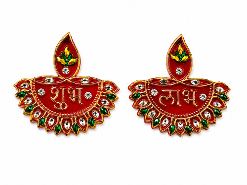 Traditional shubh labh gold - traditional,