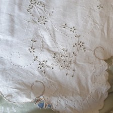 Vtg  White  Cotton Linen