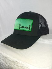 Limited Edition Trucker Cap With Satin Detail by London designer brand IKASSAKI