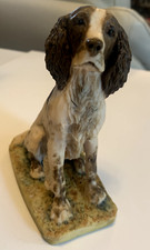 Vintage Border Fine Arts Springer Spaniel Figurine signed by Artist David Geenty