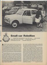 1966 Reliant Rebel 600 cc Motor road test + 1967 Rebel 700 cc supplementary test