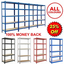Dayplus Garage Shed 5 Tier Racking Storage Shelving Units Boltless Shelves GOOD!