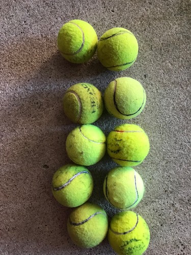 Tennis balls x10 - , used
