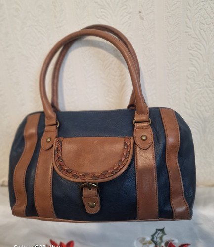 Pavers navy brown leather - navy,