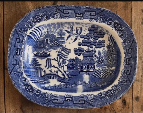 Antique willow pattern china - willow,