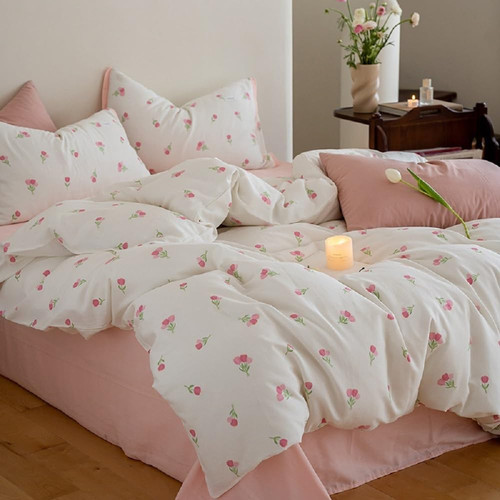 Double duvet cover - set, floral