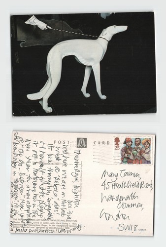 Postcard greyhound art - -,
