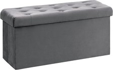 Bonlife Folding Velvet Ottoman
