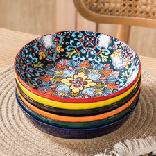 6pcs Bohemian Porcelain Pasta