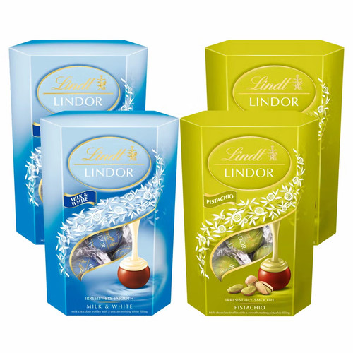 Lindt lindor milk - lindor, white