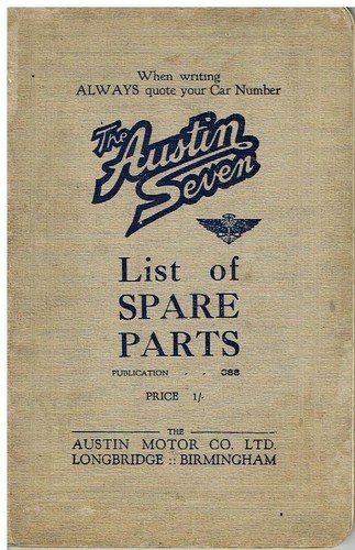 Austin seven chassis original - chassis,