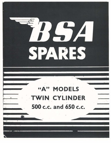 Bsa parts manual - parts,