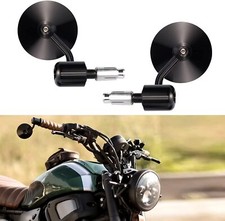 Round Motorcycle 7/8" Rearview