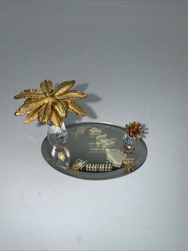Palm tree pineapple glass - tree,