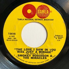 Smokey Robinson 45 Love I Saw