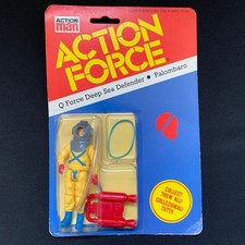 Vintage Palitoy Action Force Figure Deep Sea Defender SEALED ON CARD 1980’s