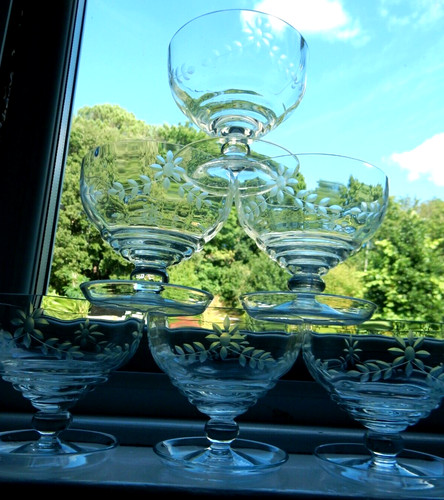 Glass dessert bowls optical - dessert,