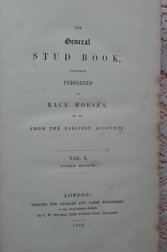 The general stud book volume - general,