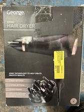 Asda george Black Ionic Hair Dryer 2200w FREE DELIVERY