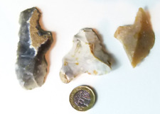 INTERESTING LOT X 3 RARE NEOLITHIC MULTI-PURPOSE TOOLS FLETCHING ARROW MAKING